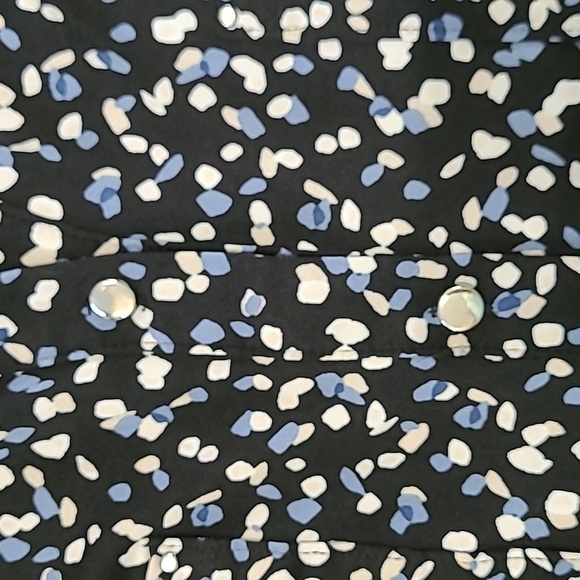 Ava & Grace Black Button Down Abstract Polka-dot Shirt Style Dress size 1X - Picture 4 of 7